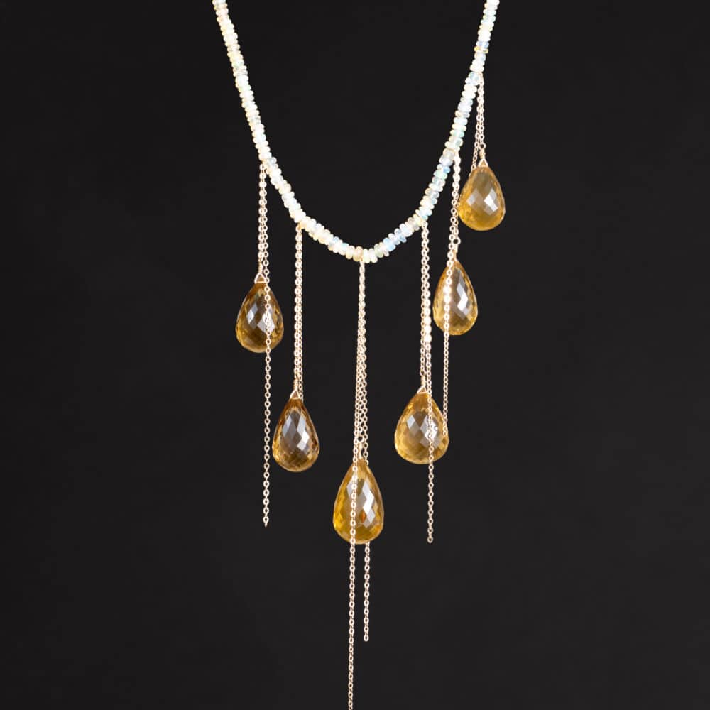 White Opal Necklace