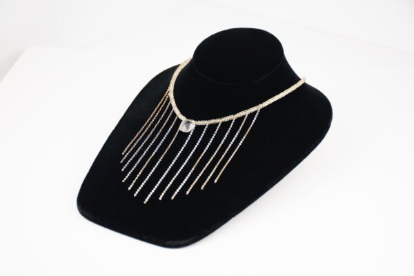 green amethyst and 14k chain necklace