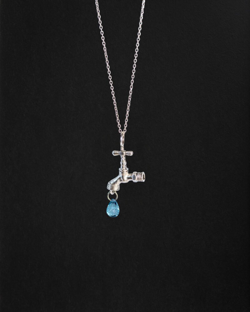 sterling silver faucet necklace