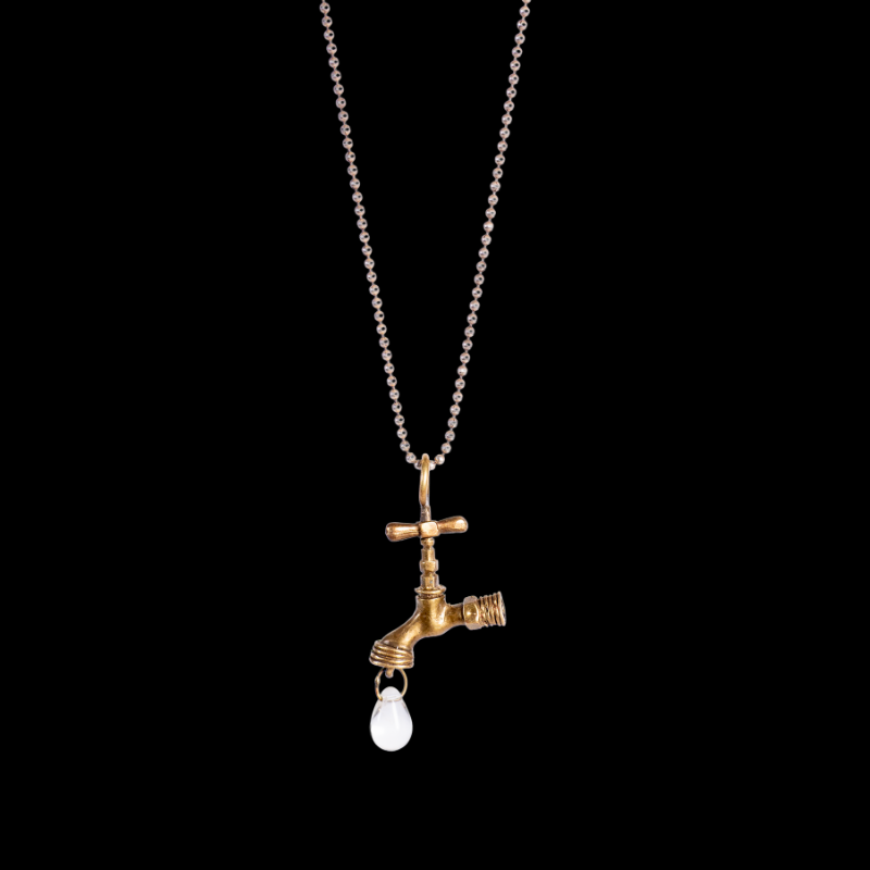 Brass Water Faucet Necklace