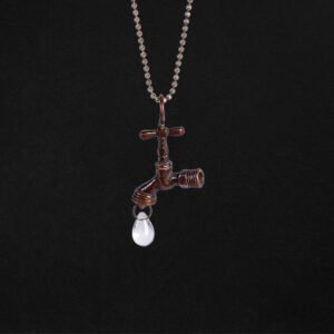 copper faucet necklace