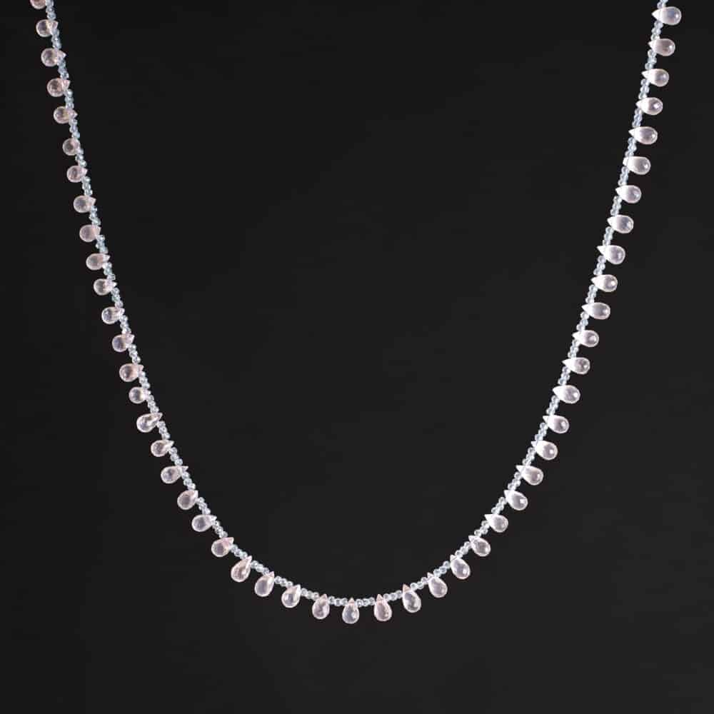 Faceted Blue Topaz Necklace
