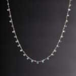 Herkimer Quartz Blue Topaz Necklace