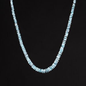 tapered blue topaz necklace