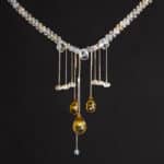 Sculptured Multi Stone Necklace
