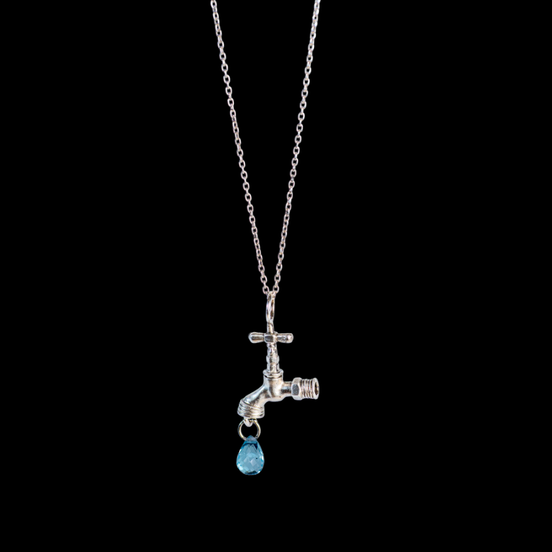 Sterling Silver Water Faucet Necklace